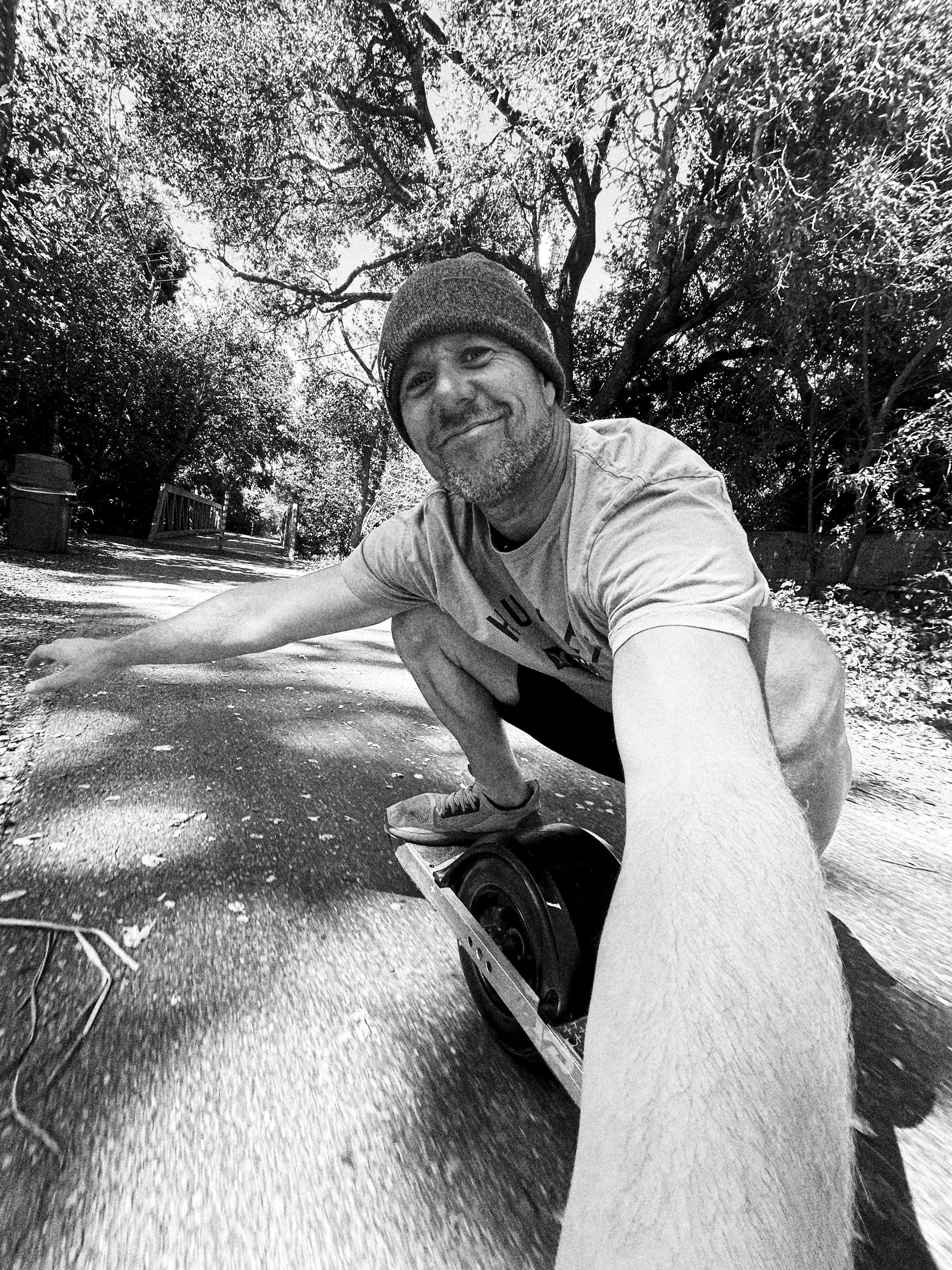Bryan Bremer riding a one wheel