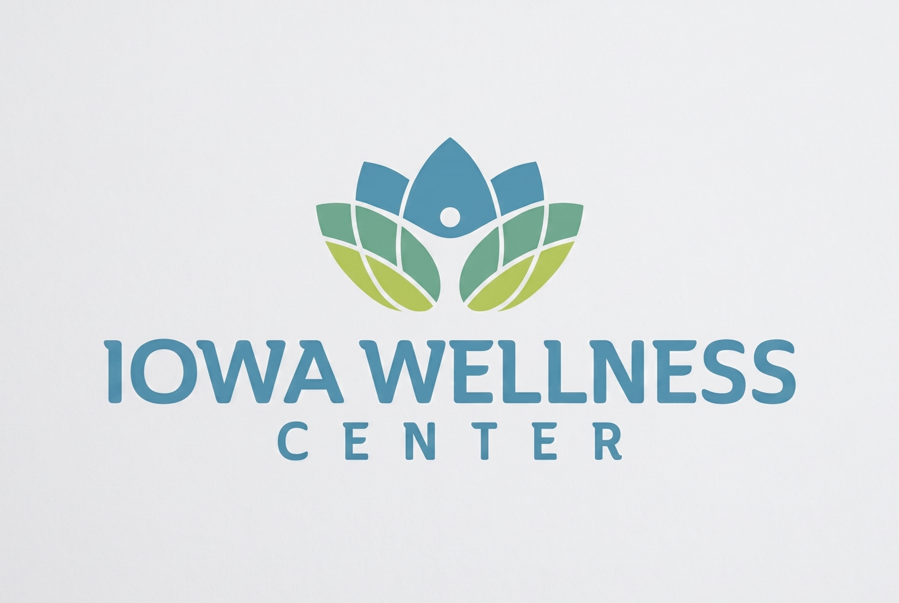 Iowa Wellness Center logo design