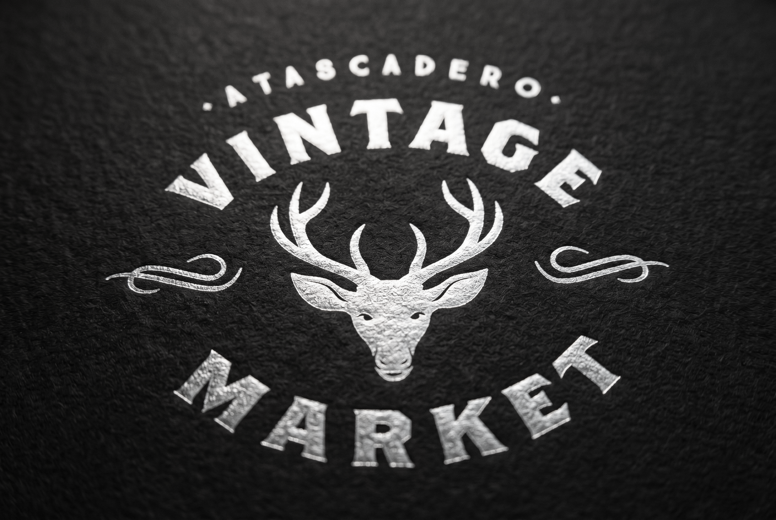 Atascadero Vintage Market logo design